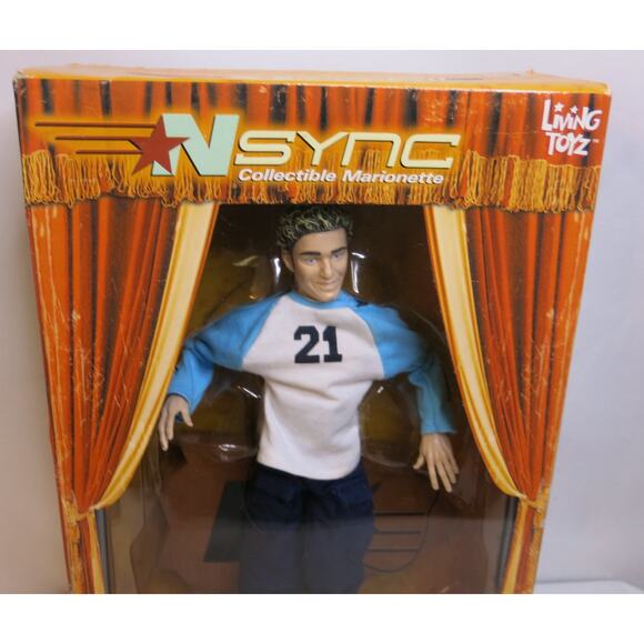 VINTAGE 2000 NSYNC Justin Timberlake Marionette Doll New In Box Living Toyz - Picture 3 of 13
